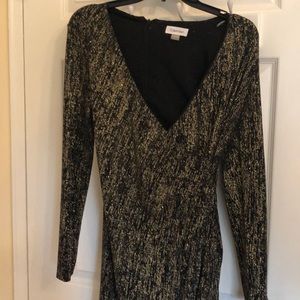 Calvin Klein metallic dress